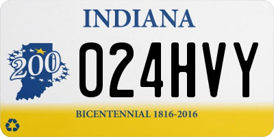 IN license plate 024HVY