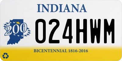 IN license plate 024HWM