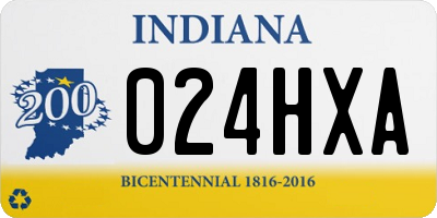 IN license plate 024HXA