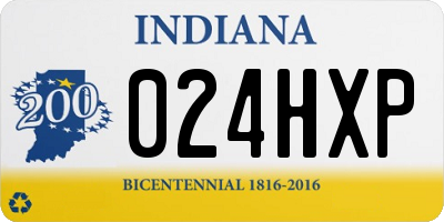 IN license plate 024HXP