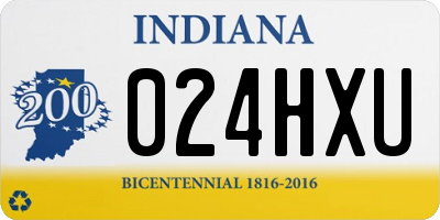 IN license plate 024HXU