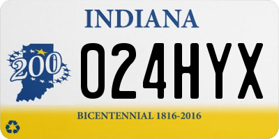IN license plate 024HYX