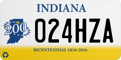 IN license plate 024HZA