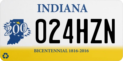IN license plate 024HZN