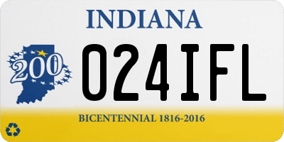 IN license plate 024IFL