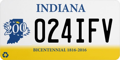 IN license plate 024IFV