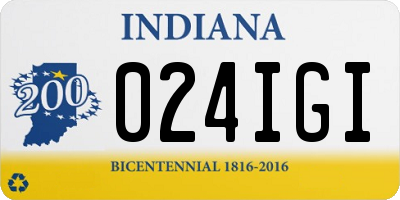 IN license plate 024IGI