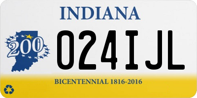 IN license plate 024IJL