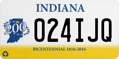 IN license plate 024IJQ