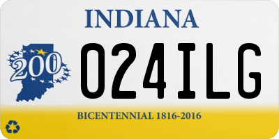 IN license plate 024ILG