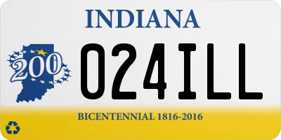 IN license plate 024ILL