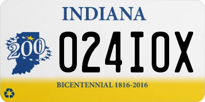 IN license plate 024IOX