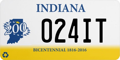 IN license plate 024IT