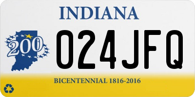 IN license plate 024JFQ