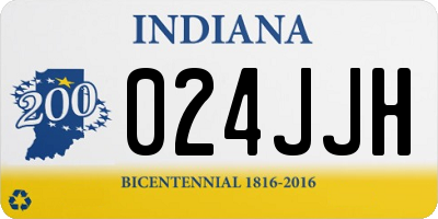 IN license plate 024JJH