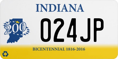 IN license plate 024JP