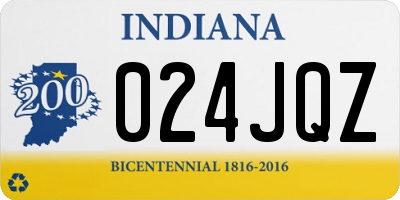 IN license plate 024JQZ