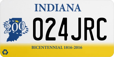 IN license plate 024JRC