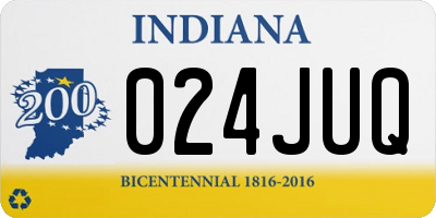 IN license plate 024JUQ