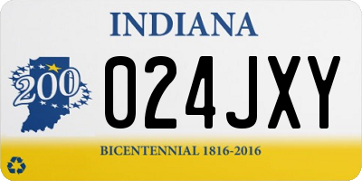 IN license plate 024JXY