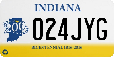 IN license plate 024JYG