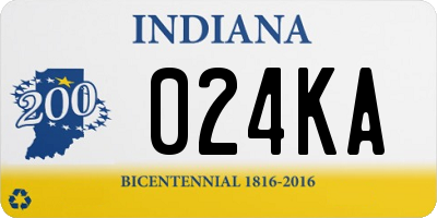 IN license plate 024KA