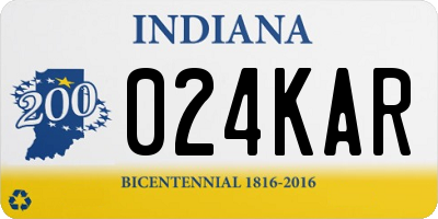 IN license plate 024KAR