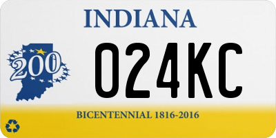 IN license plate 024KC
