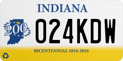 IN license plate 024KDW
