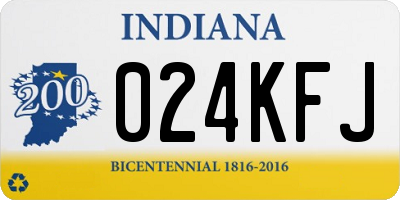 IN license plate 024KFJ