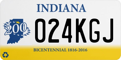 IN license plate 024KGJ