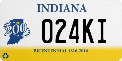 IN license plate 024KI