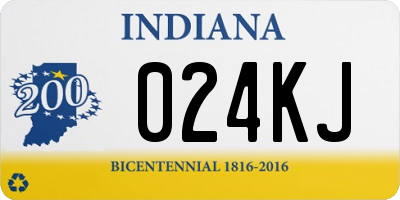 IN license plate 024KJ