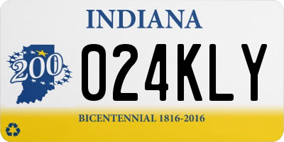 IN license plate 024KLY