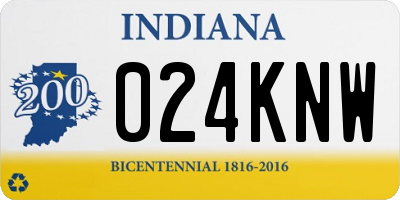 IN license plate 024KNW