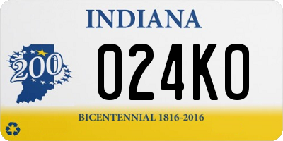 IN license plate 024KO