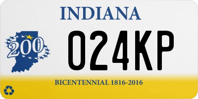 IN license plate 024KP