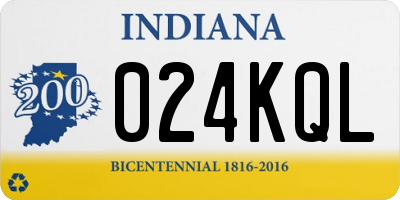 IN license plate 024KQL