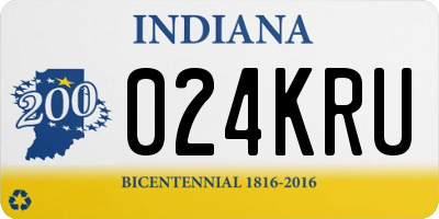 IN license plate 024KRU