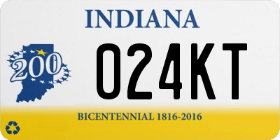 IN license plate 024KT