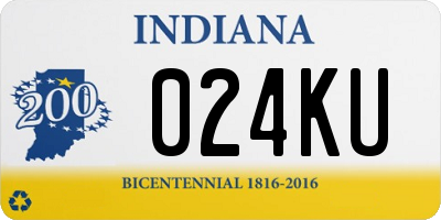 IN license plate 024KU