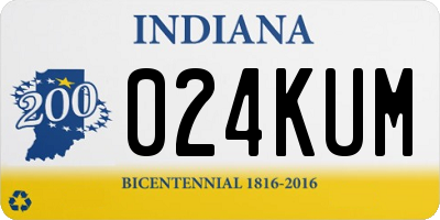 IN license plate 024KUM