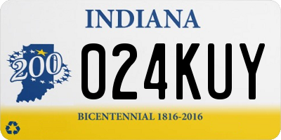 IN license plate 024KUY