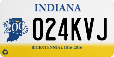 IN license plate 024KVJ