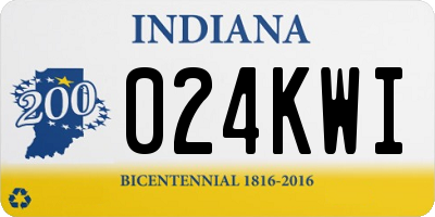 IN license plate 024KWI