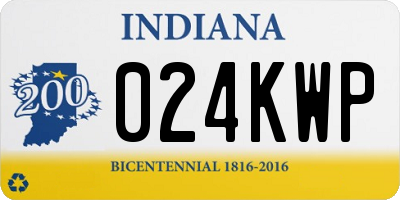 IN license plate 024KWP