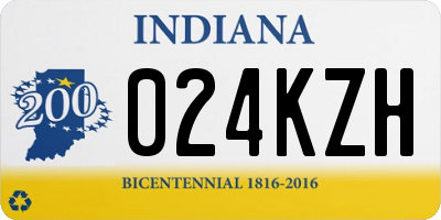 IN license plate 024KZH