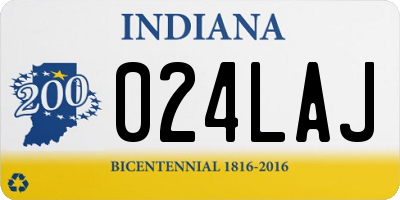 IN license plate 024LAJ