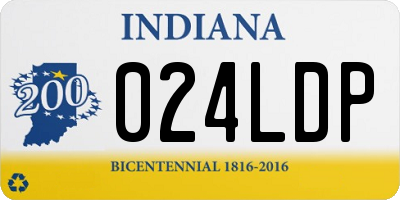 IN license plate 024LDP