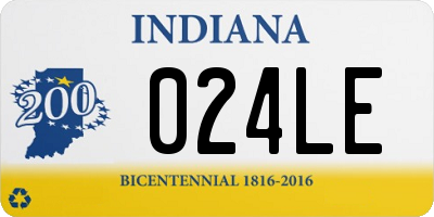 IN license plate 024LE